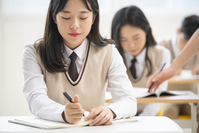 韓国の高校生